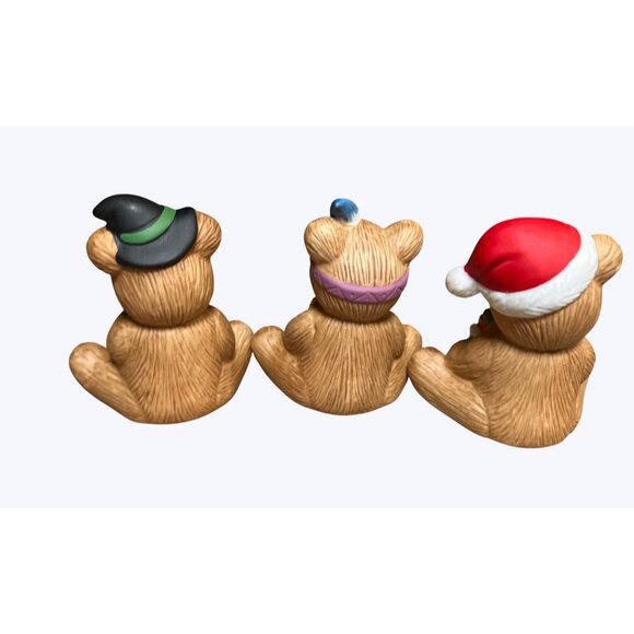 HOMCO Bear Figurines 1413 Calendar Bears set of 9 Monthly Theme Seasonal Decor - Picture 5 of 10